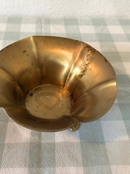 Brass Lion Feet Catchall