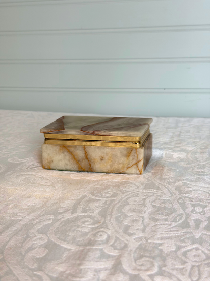Onyx Lidded Trinket Box