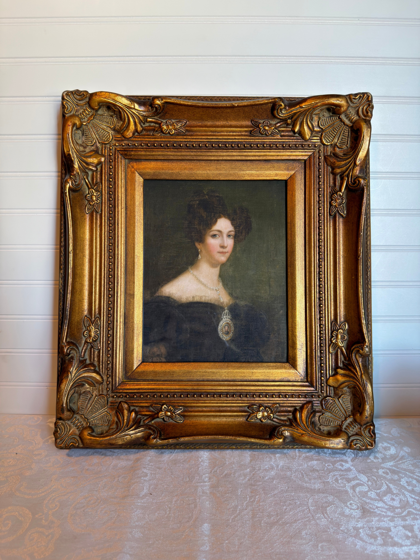 Framed Portrait of Empress of Brazil Print