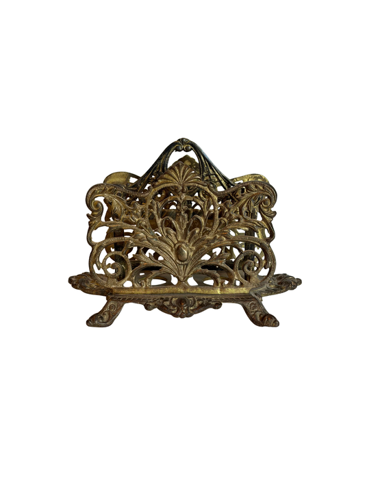 Ornate Brass Letter Holder