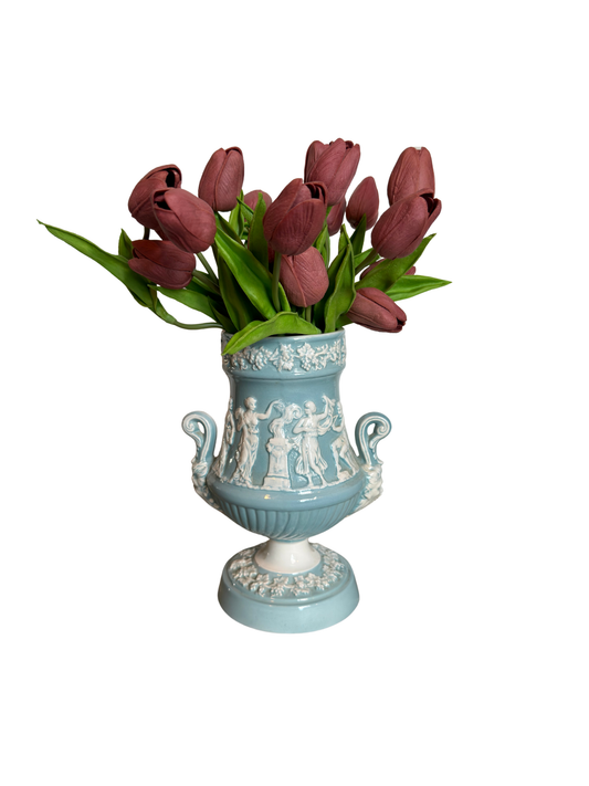 Italian Blue & White Vase