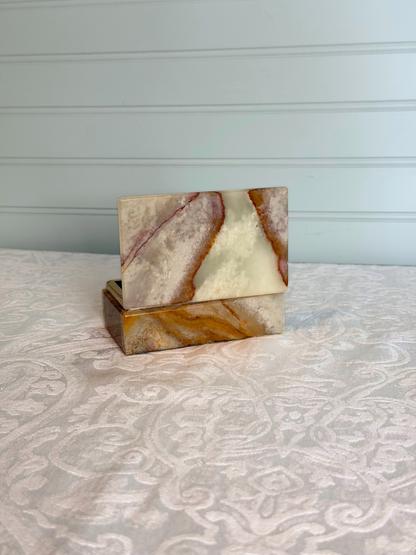 Onyx Lidded Trinket Box