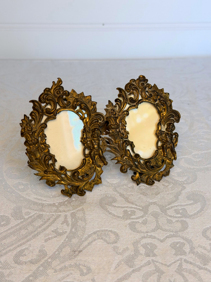 Mini Cherub Tabletop Double Frame