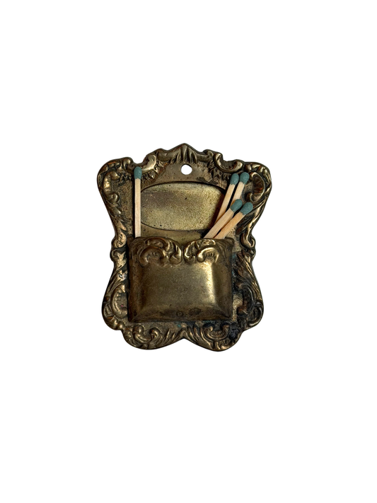 Brass Wall Mounted Match Holder
