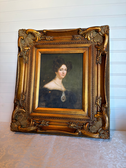 Framed Portrait of Empress of Brazil Print