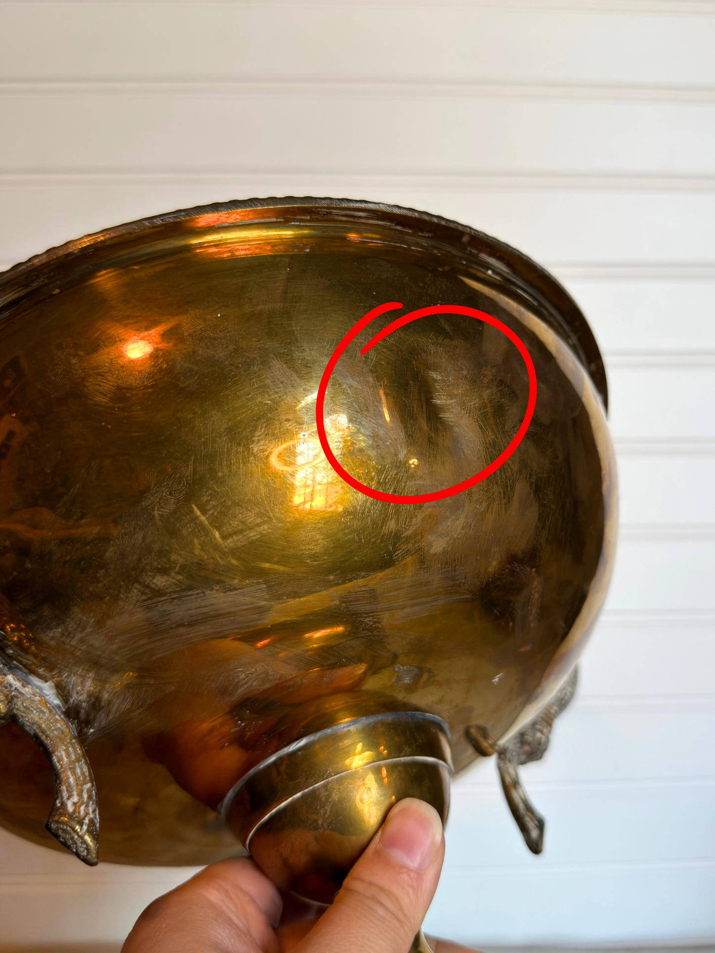 Brass Trophy Style Compote