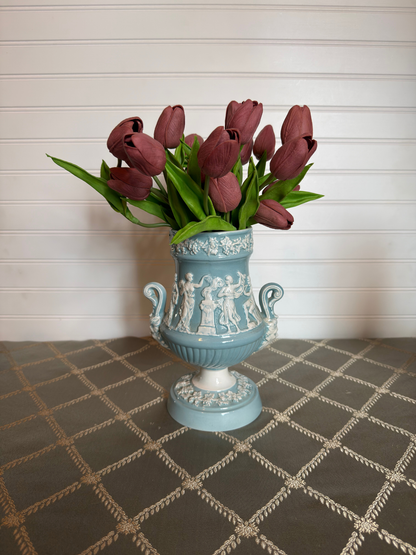 Italian Blue & White Vase
