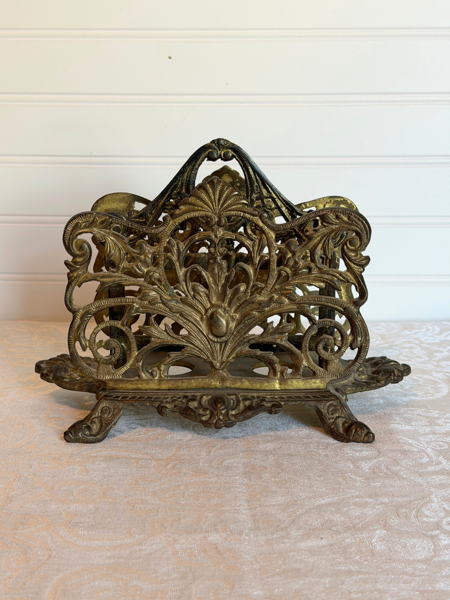 Ornate Brass Letter Holder