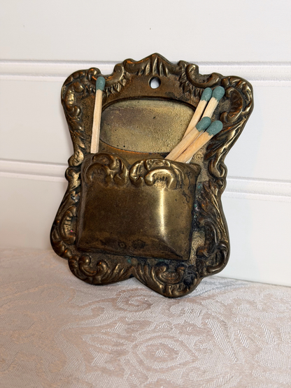 Brass Wall Mounted Match Holder