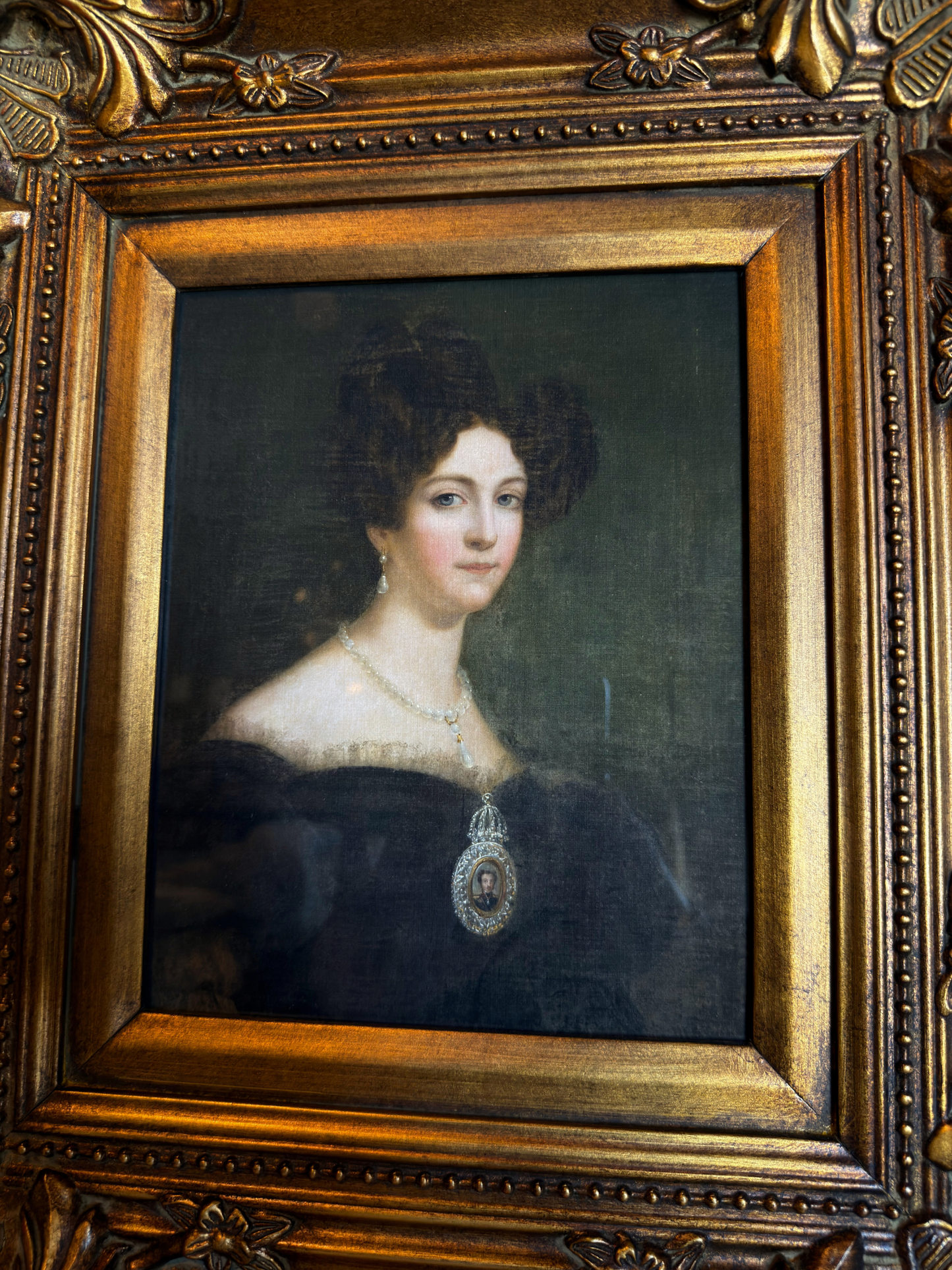 Framed Portrait of Empress of Brazil Print