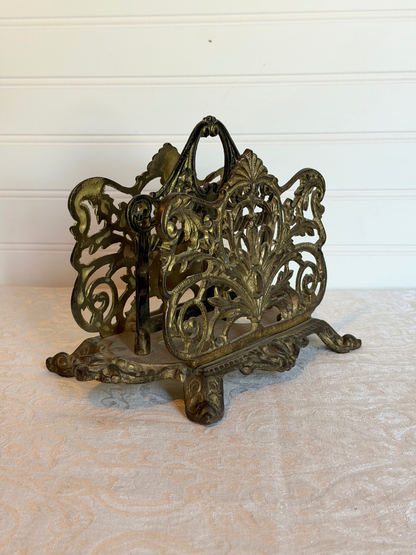 Ornate Brass Letter Holder
