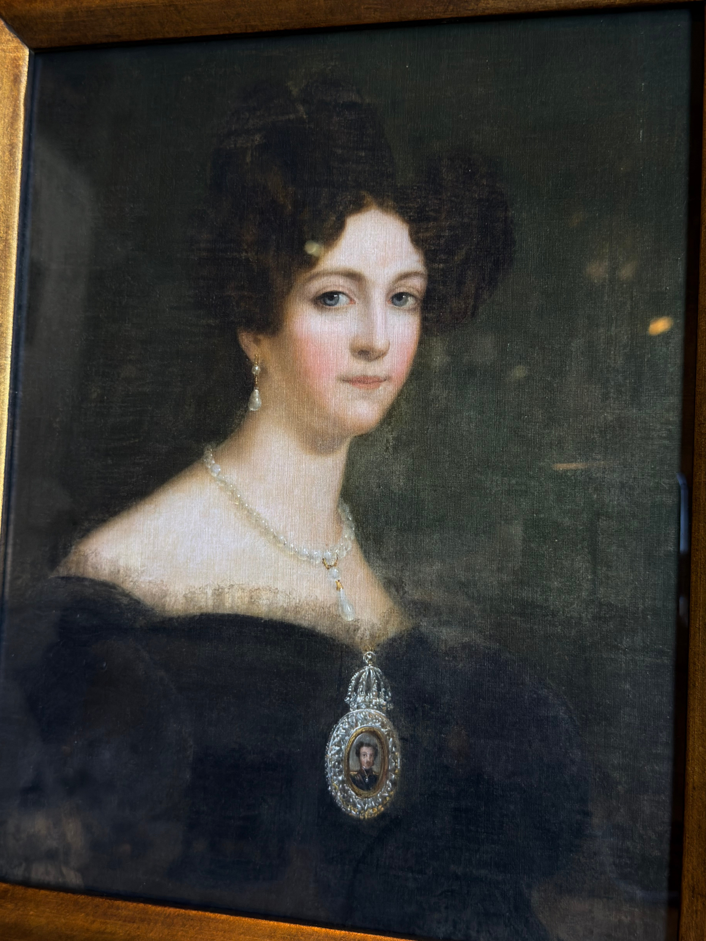 Framed Portrait of Empress of Brazil Print