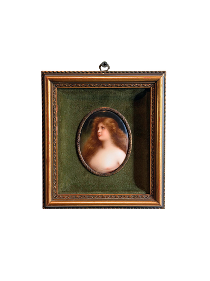Portrait Painting on Porcelain