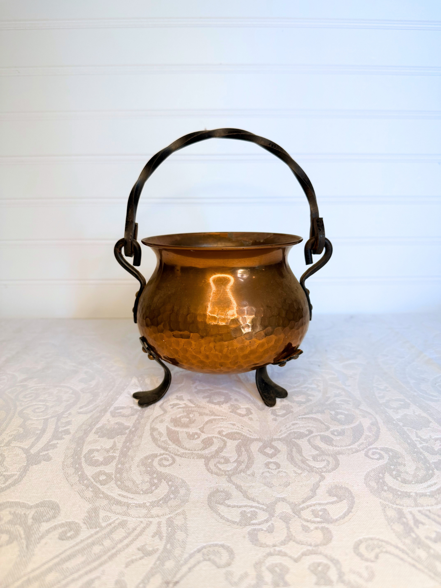 Copper Cauldron Planter
