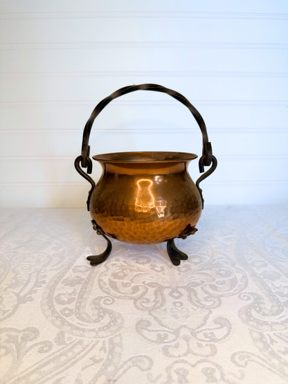 Copper Cauldron Planter