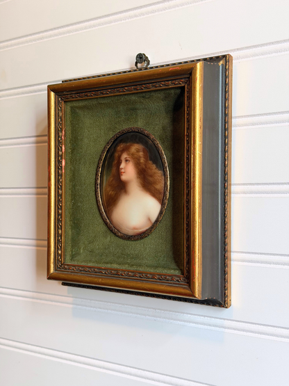 Portrait Painting on Porcelain