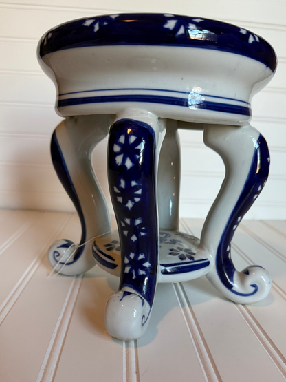 Blue & White Porcelain Plant Stand