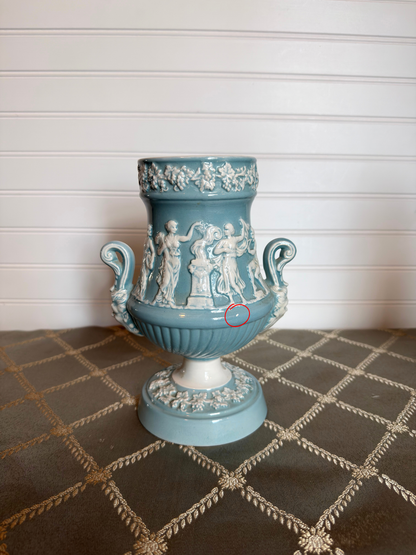 Italian Blue & White Vase