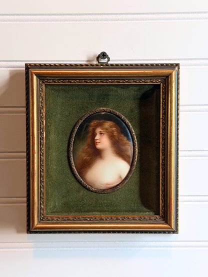 Portrait Painting on Porcelain