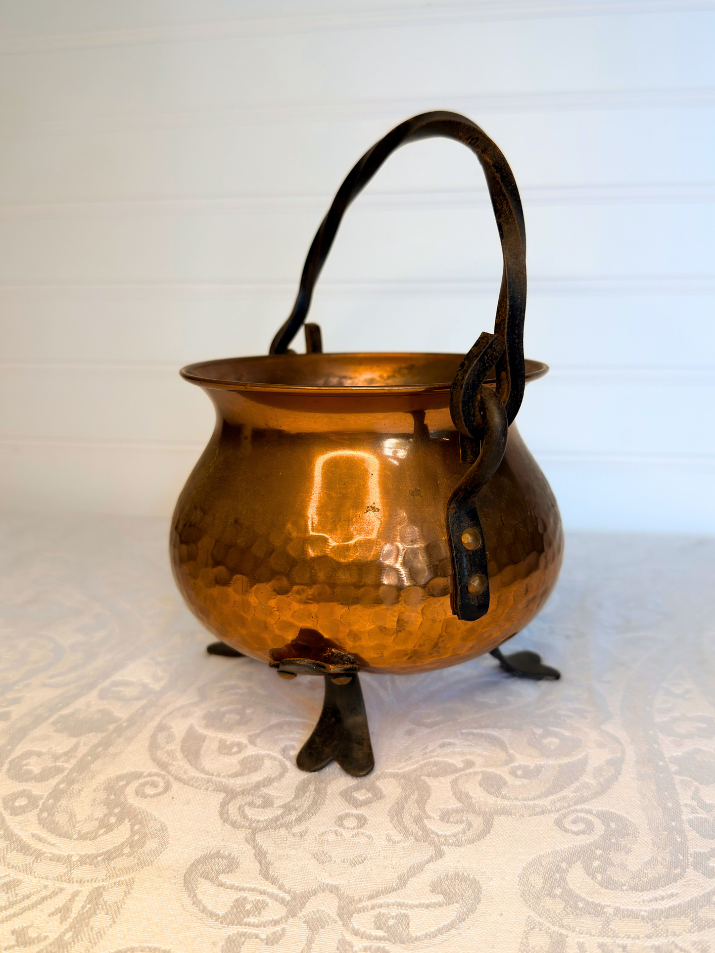 Copper Cauldron Planter