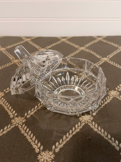 Lidded Crystal Trinket Dish