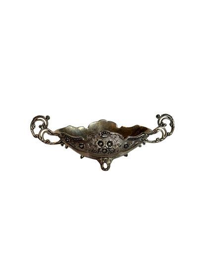 Ornate Silver Plated Candy/ Nut Bowl