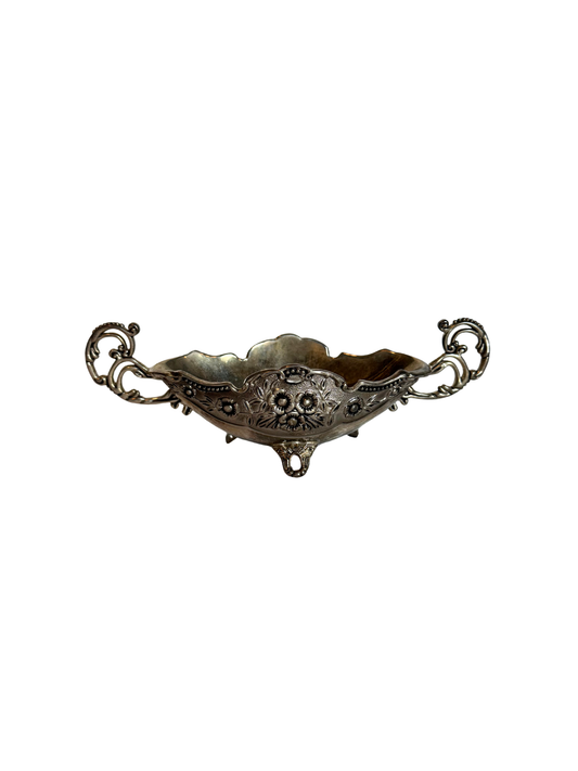 Ornate Silver Plated Candy/ Nut Bowl