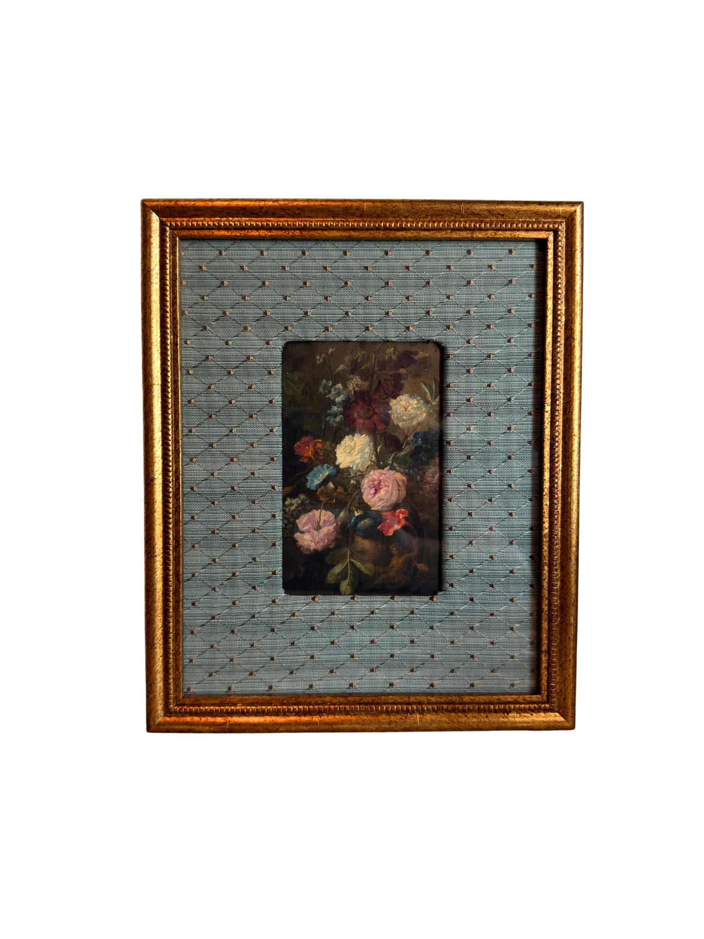 Framed Vase of Flowers Print