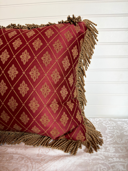 Red & Gold Throw Pillows