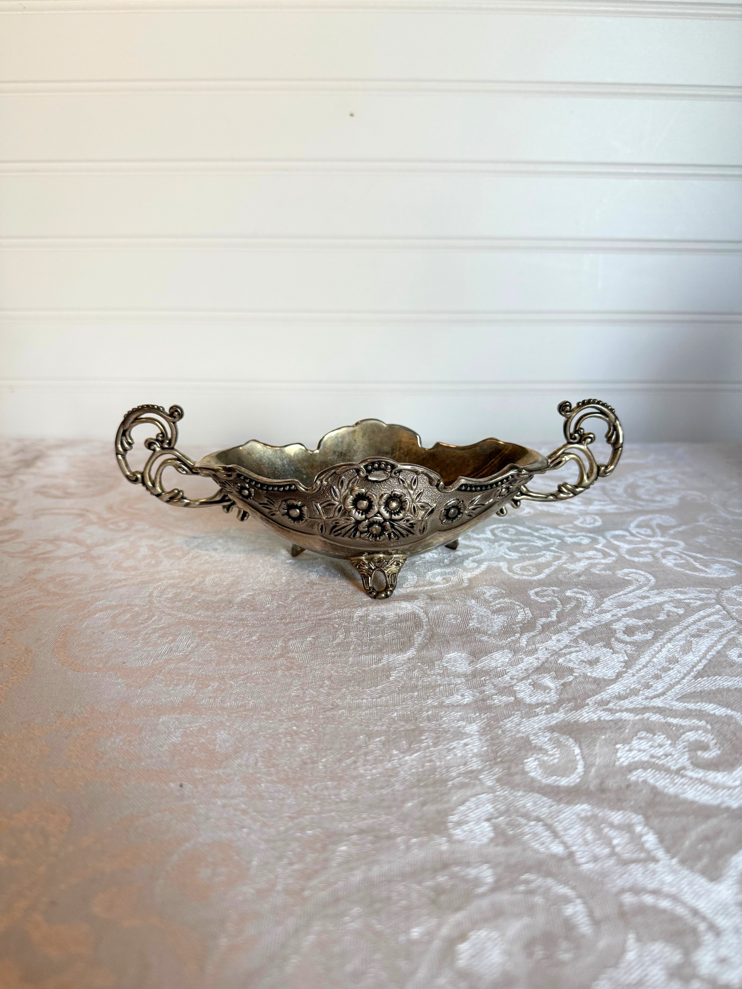 Ornate Silver Plated Candy/ Nut Bowl