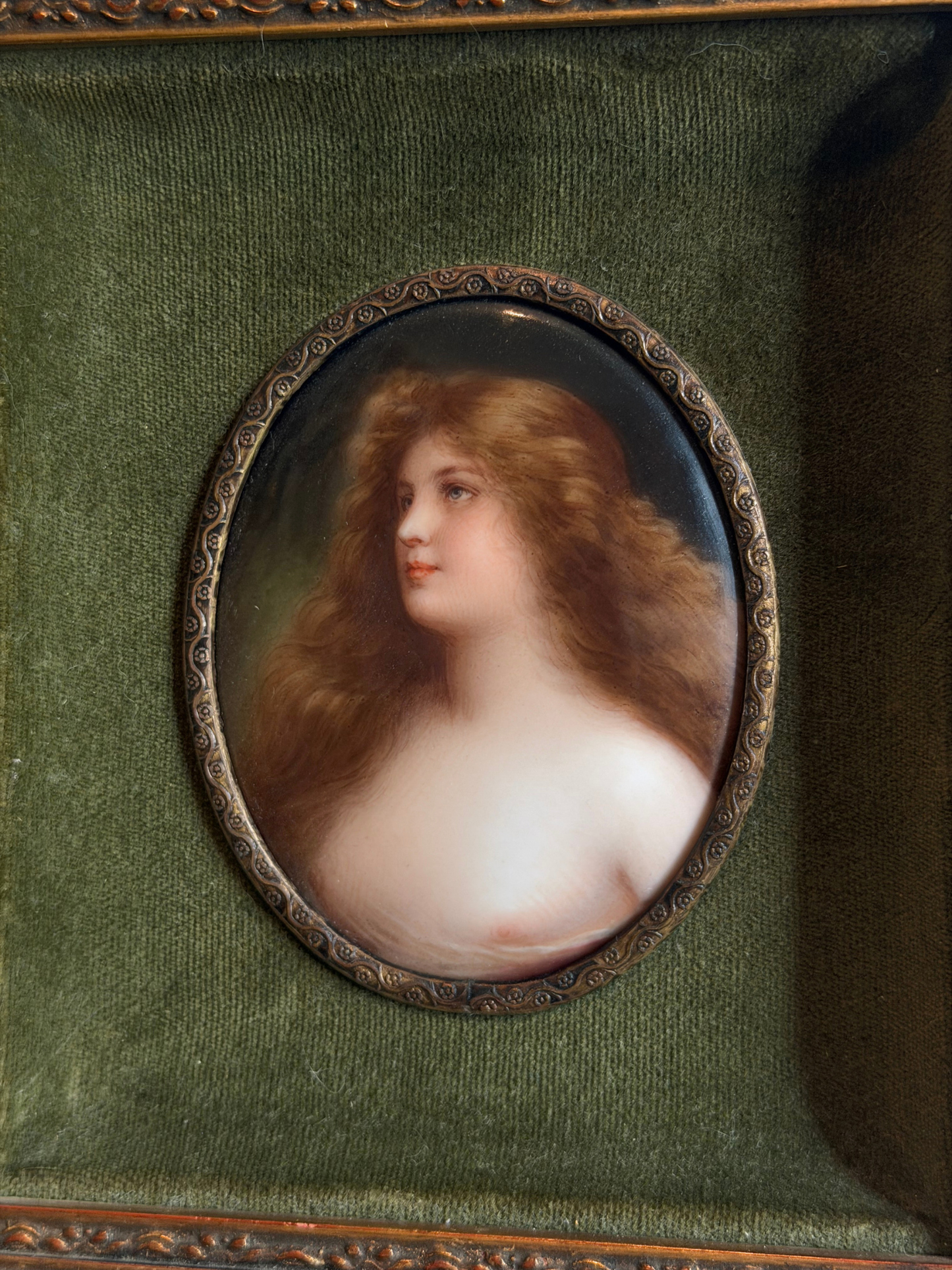 Portrait Painting on Porcelain