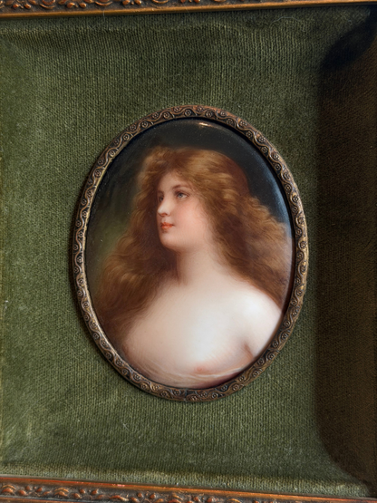 Portrait Painting on Porcelain