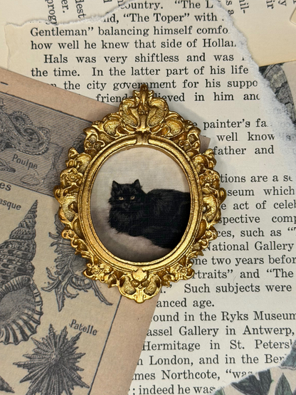 Mini Black Cat #4 Magnet