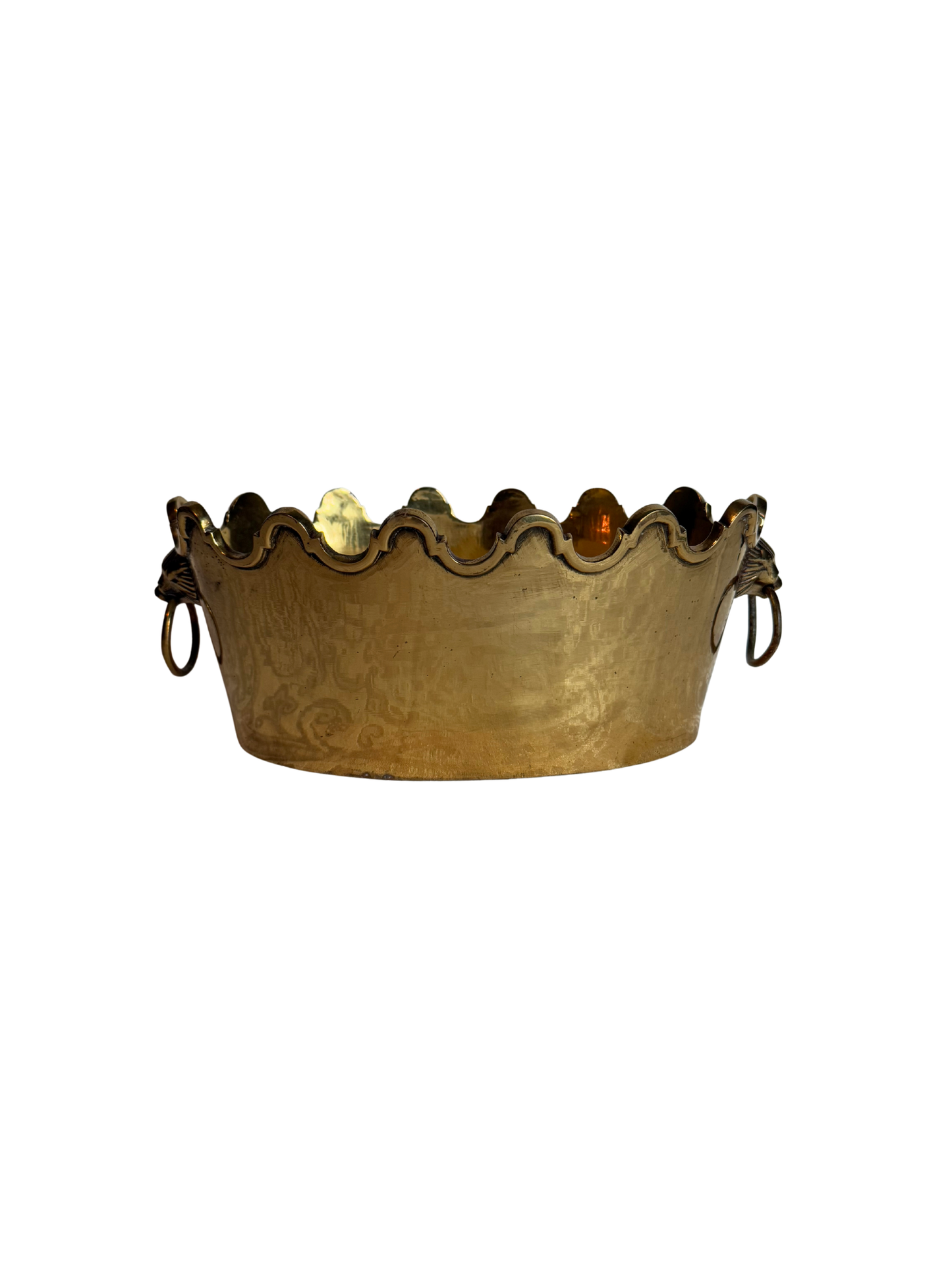 Brass Lion Planter/ Bowl