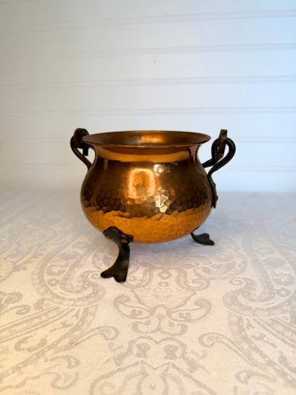 Copper Cauldron Planter