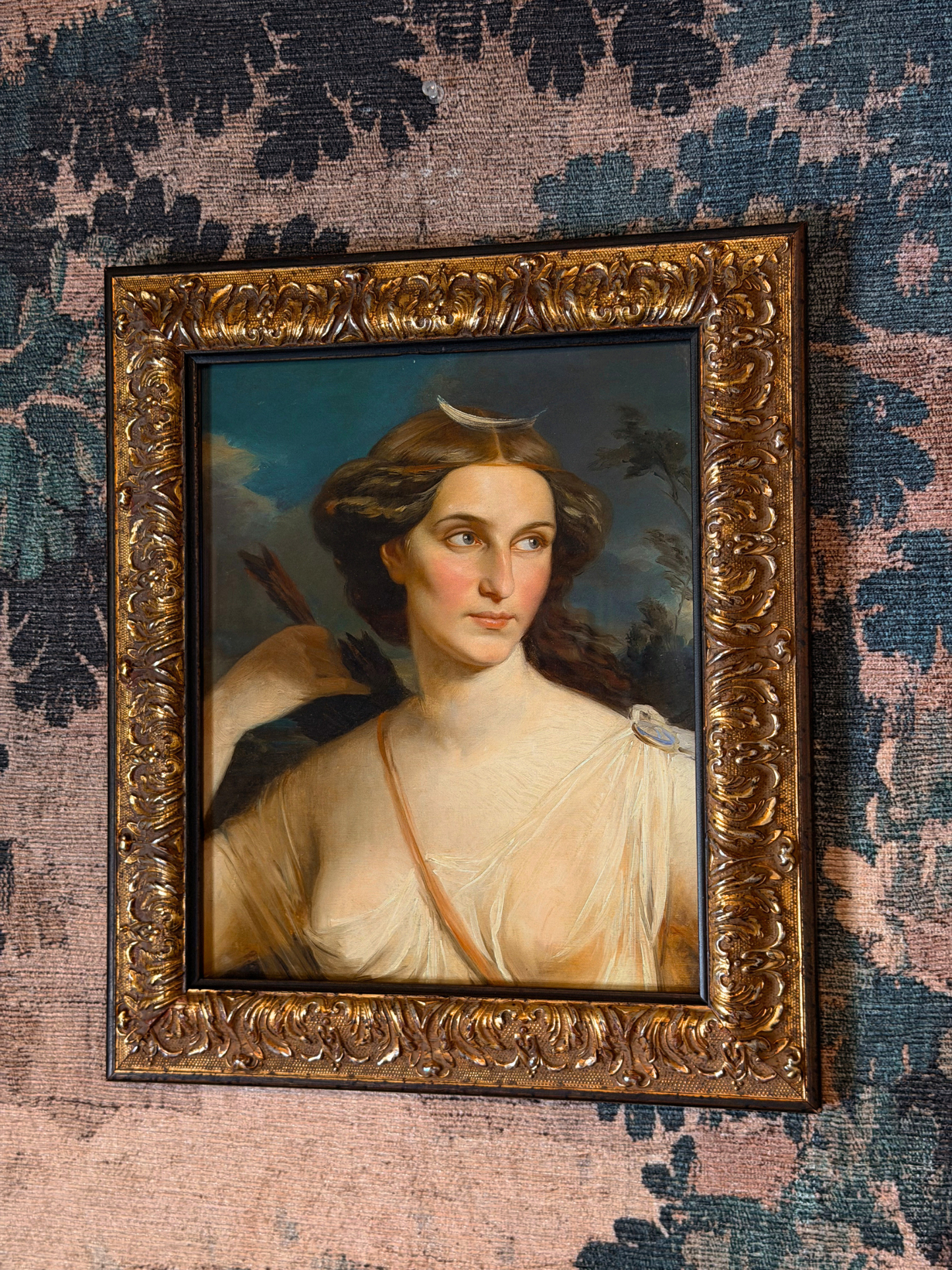 Framed Goddess Diana Giclee Print