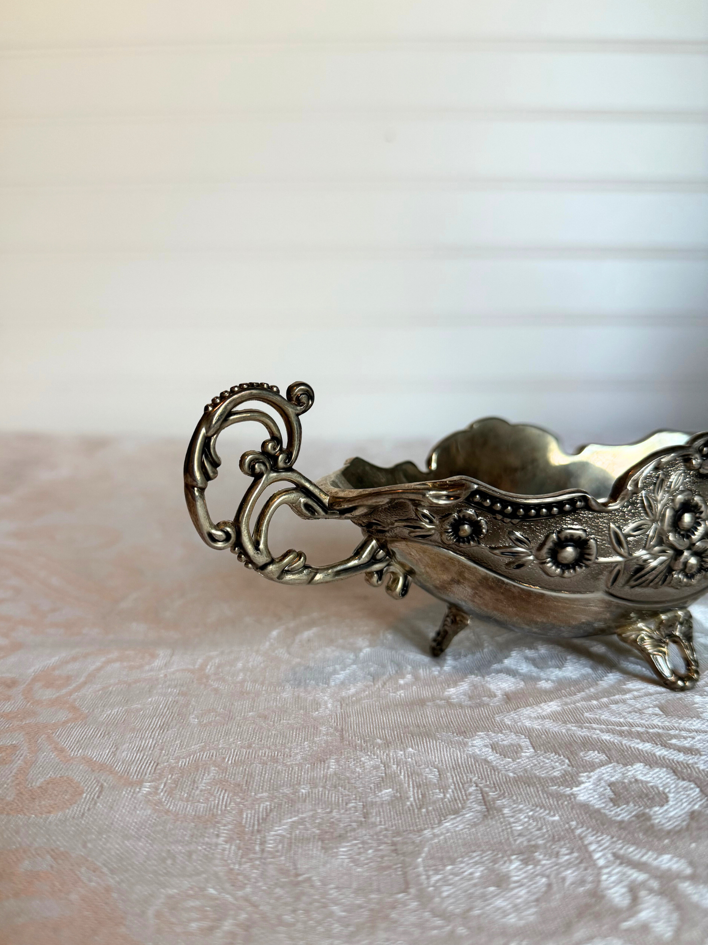 Ornate Silver Plated Candy/ Nut Bowl