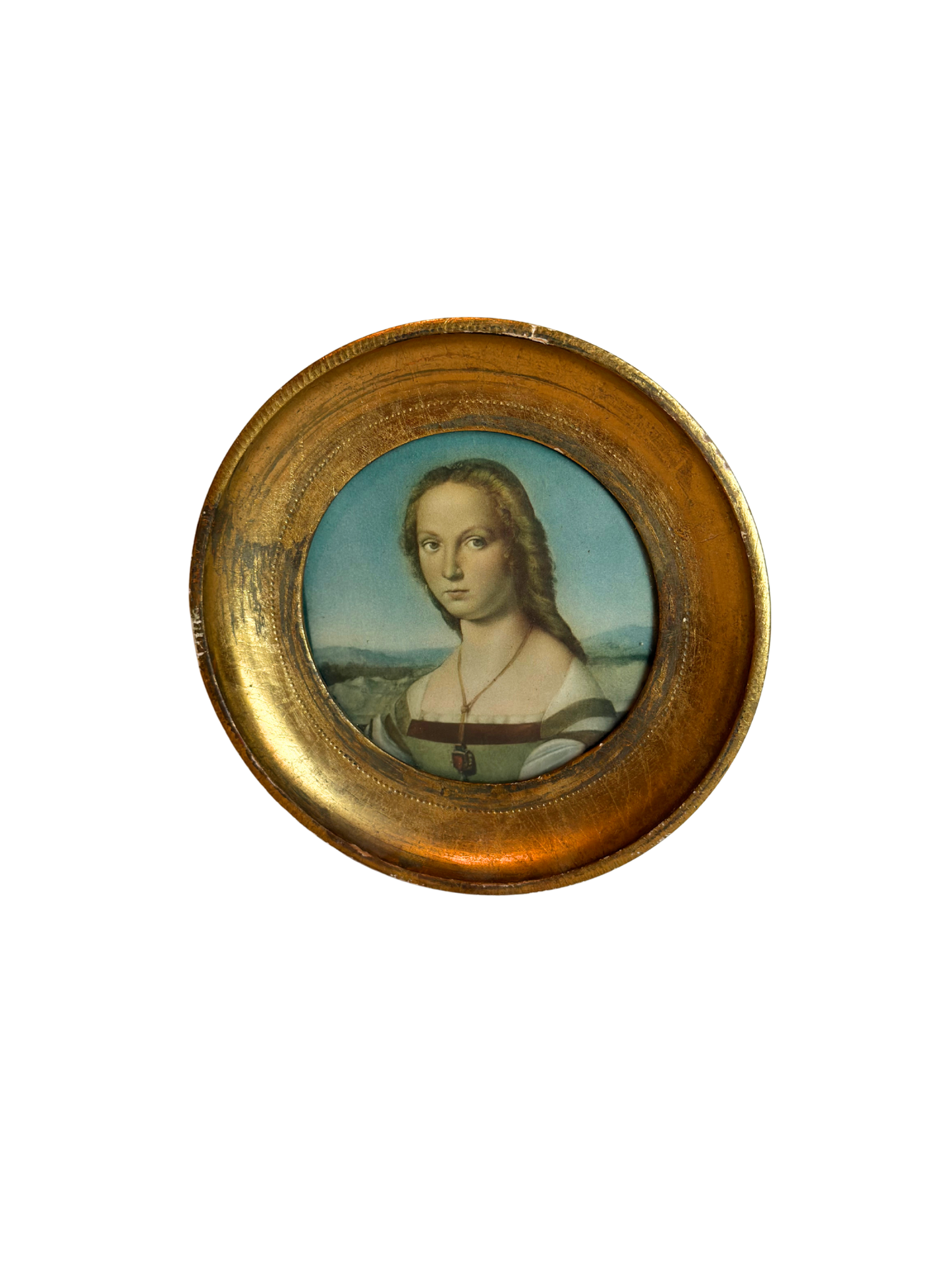 Made in Italy Florentine Frame With Lady Print