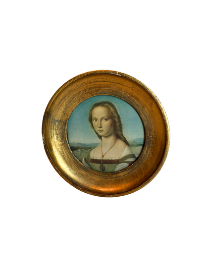 Made in Italy Florentine Frame With Lady Print