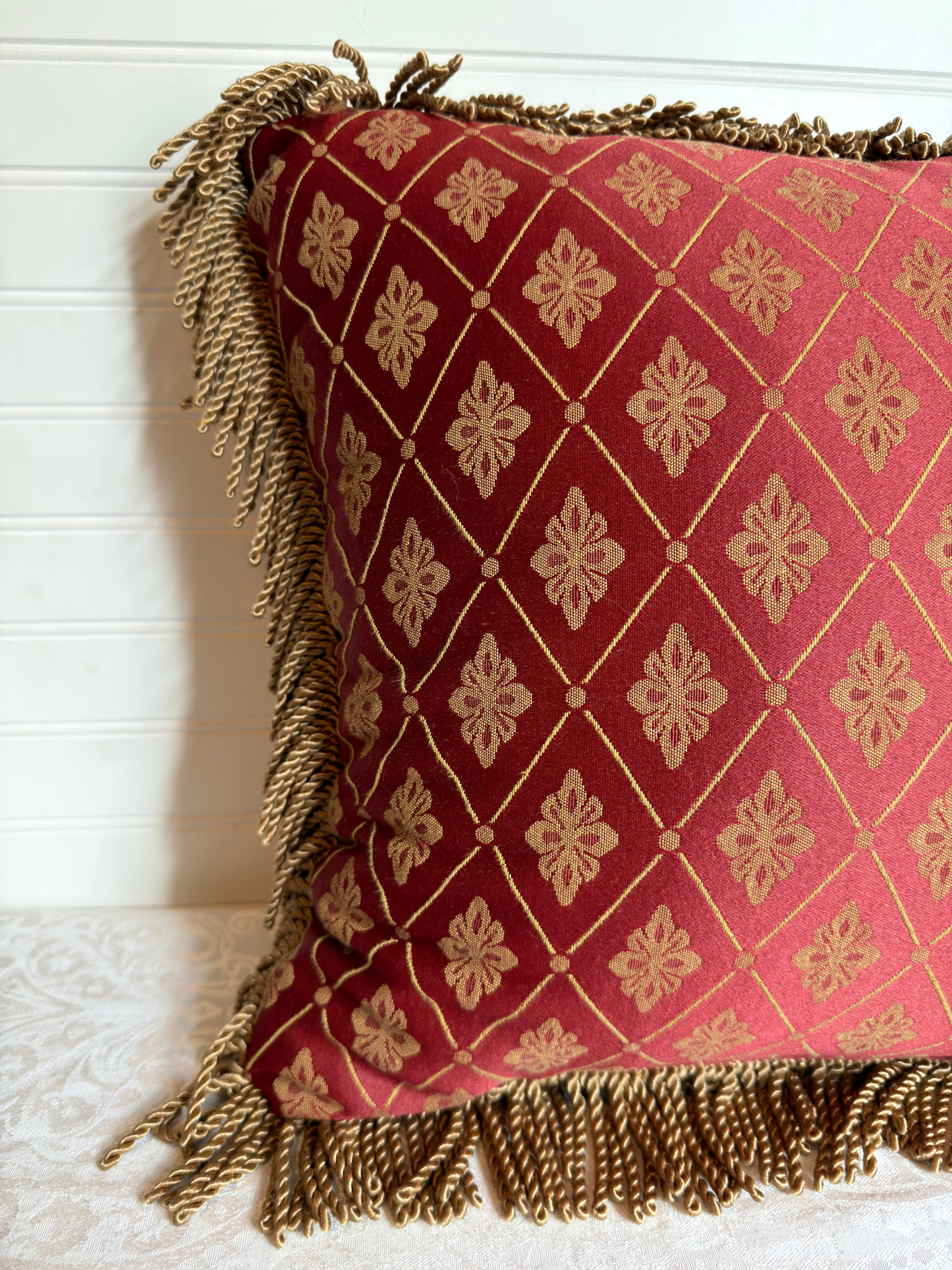Red & Gold Throw Pillows