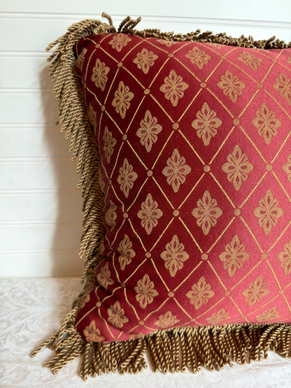 Red & Gold Throw Pillows