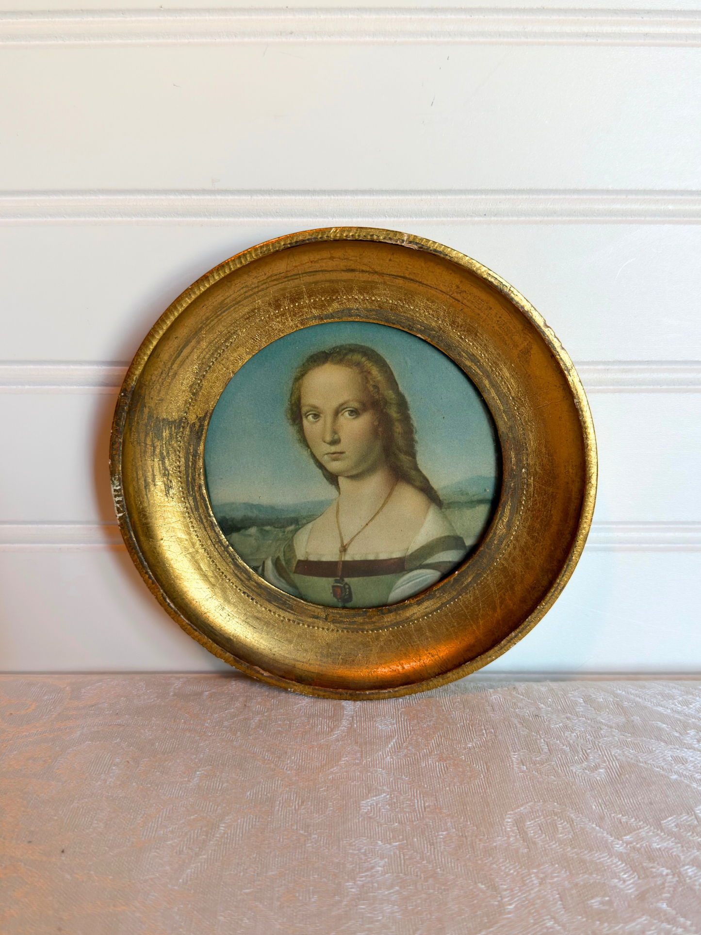 Made in Italy Florentine Frame With Lady Print