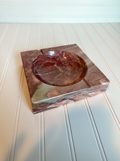 Dark Pink Marble Ashtray