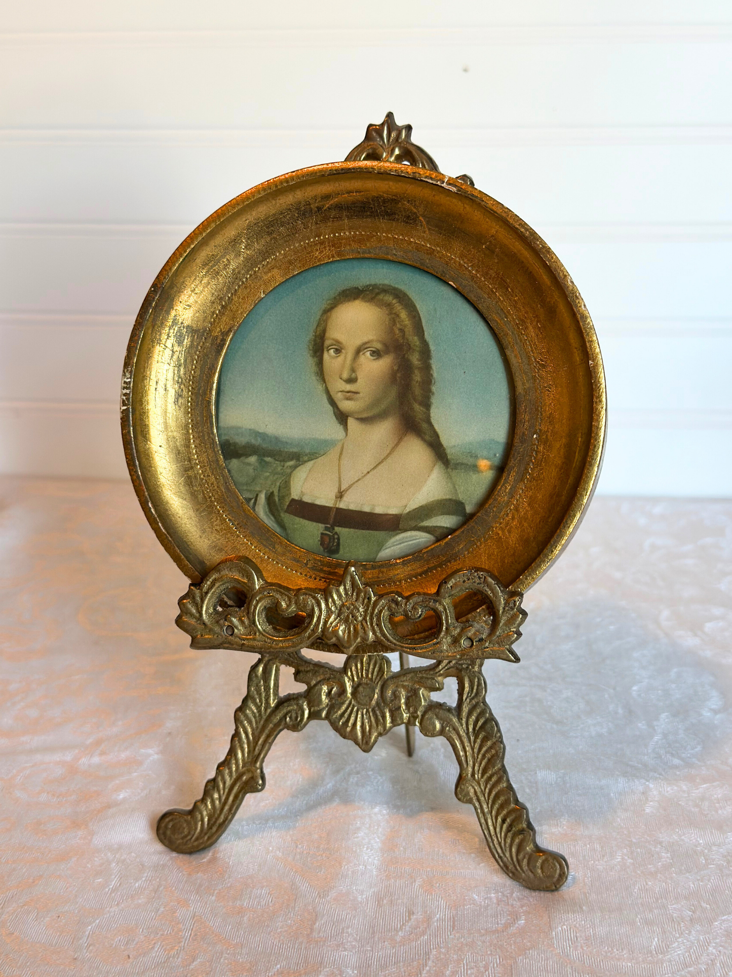 Made in Italy Florentine Frame With Lady Print