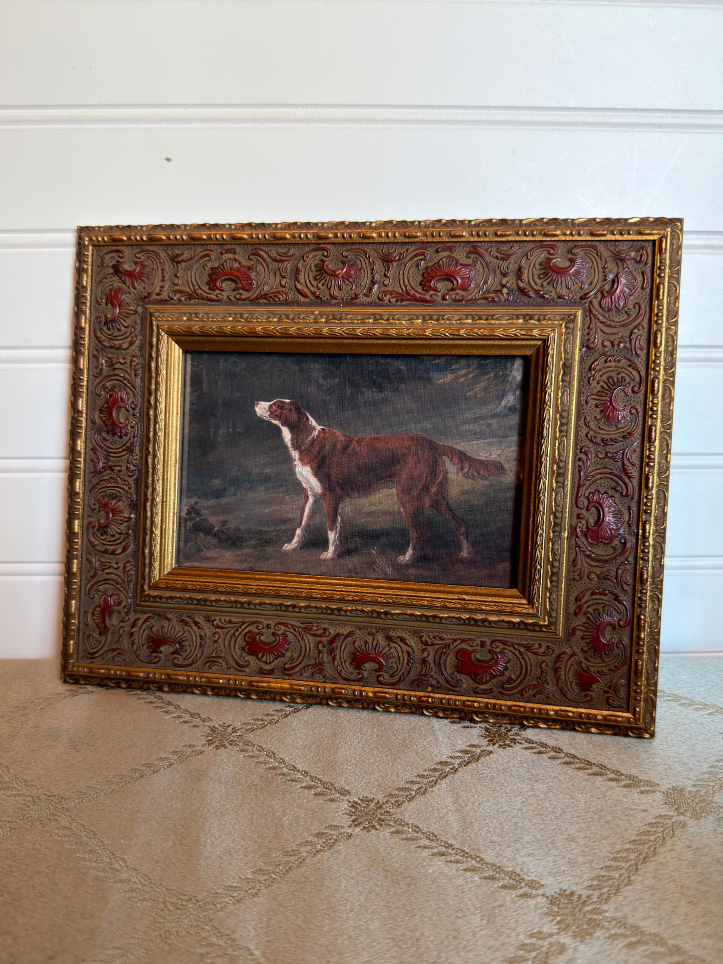 (CFramed Dog Print