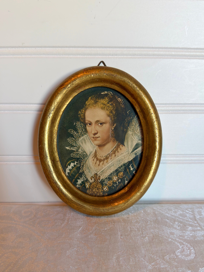 Made in Italy Florentine Frame With Portrait Print