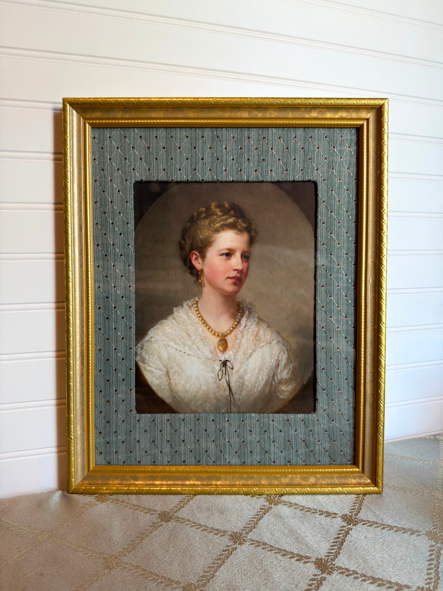 Framed Portrait Of A Lady Print