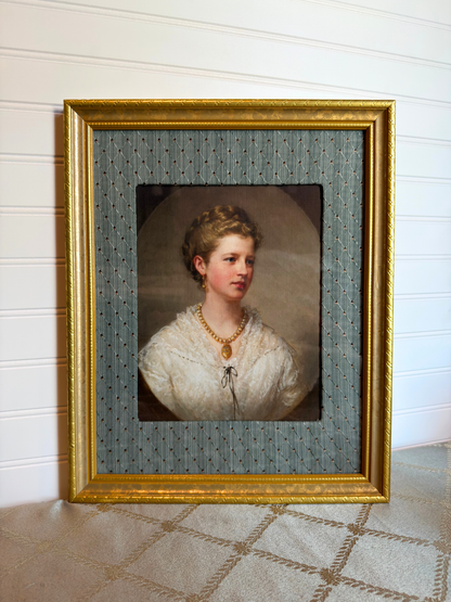 Framed Portrait Of A Lady Print