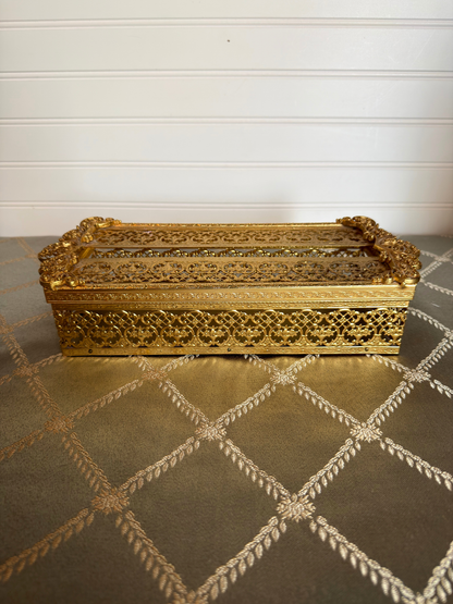 Ormolu Tissue Box Holder
