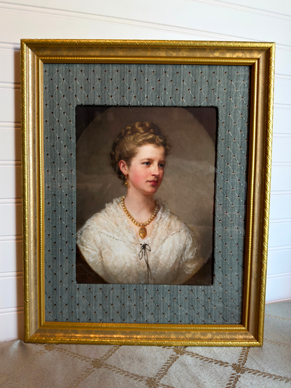 Framed Portrait Of A Lady Print